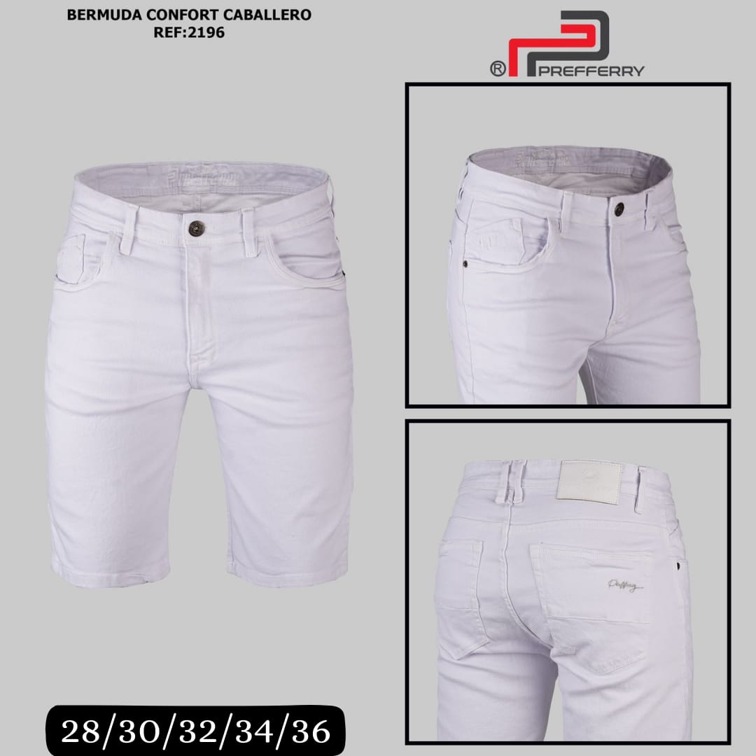 BERMUDA CONFORT REF 2196 BLANCO
