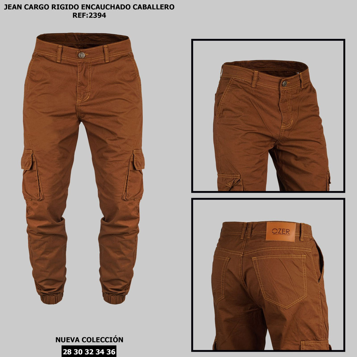 JEAN CONFORT CARGO REF 2394 CAFE