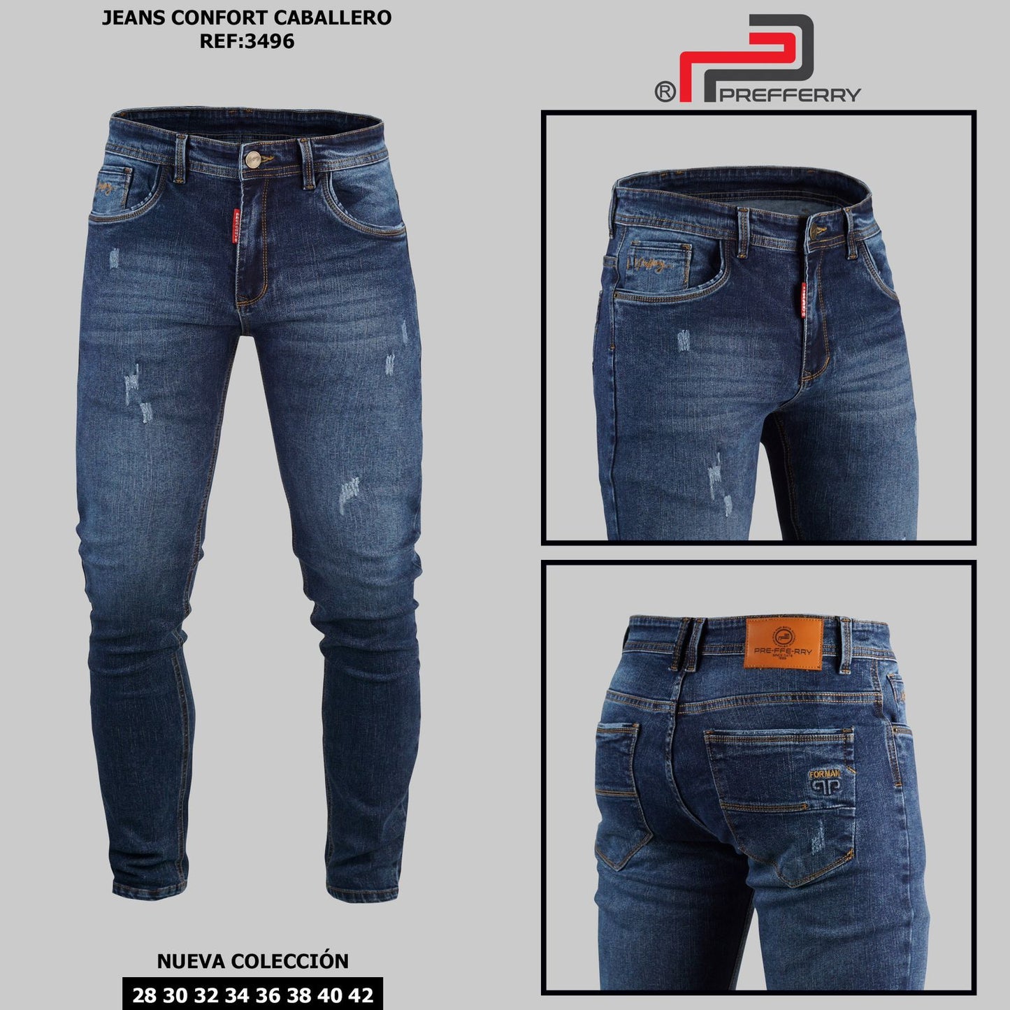 JEAN SLIM CONFORT REF 3496