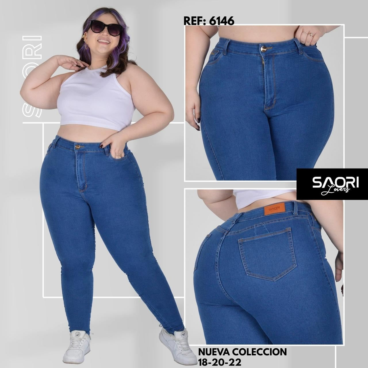PACK JEANS DAMA PLUS