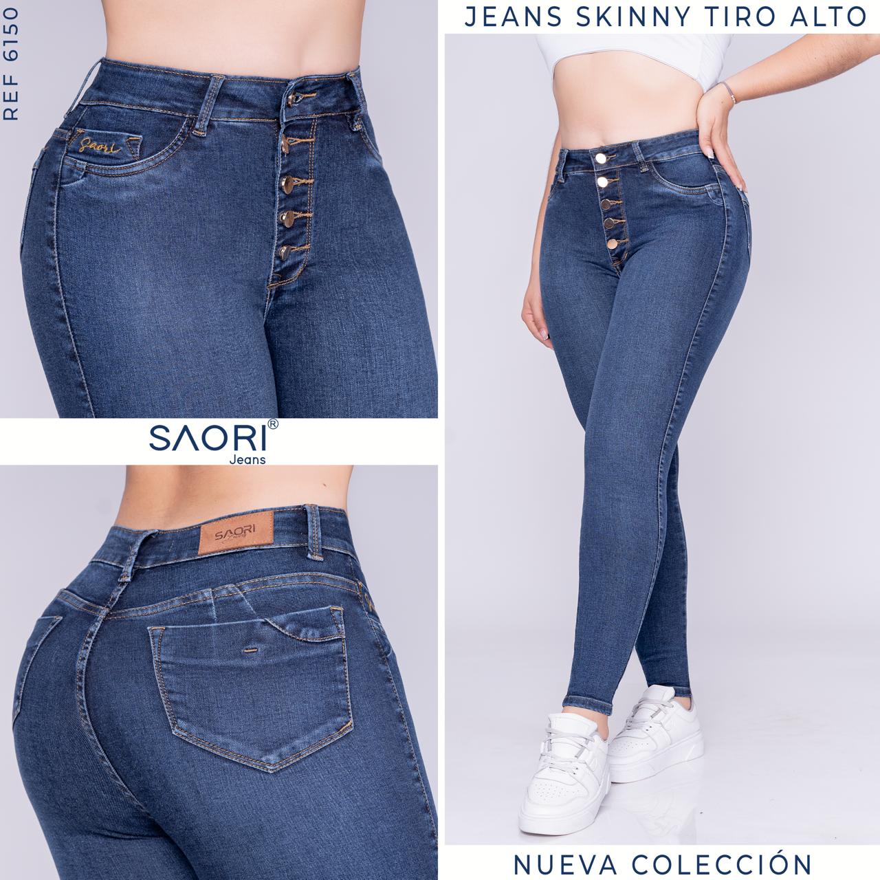 JEAN SKINNY TIRO ALTO REF 6150