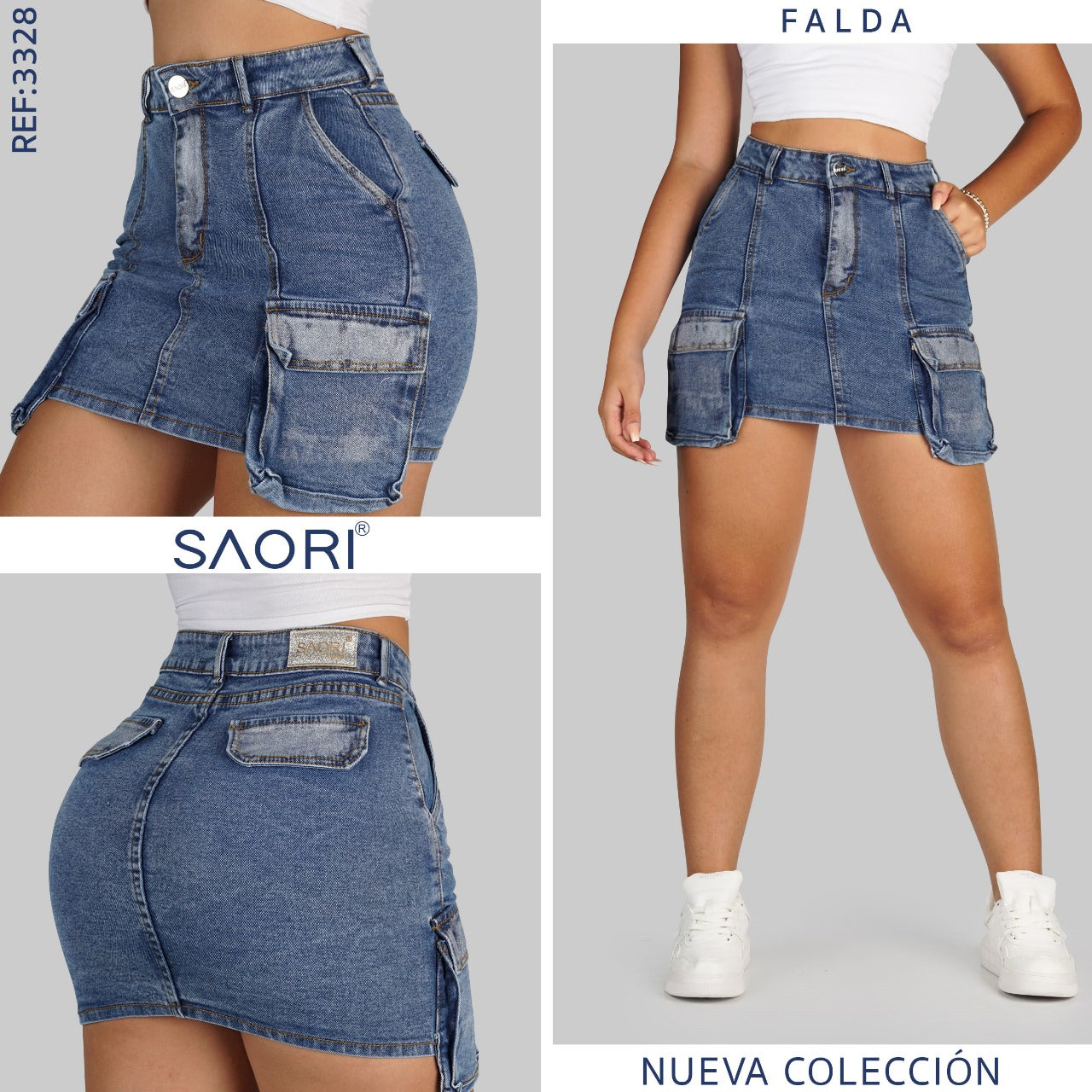 FALDA CARGO RIGIDA TIRO ALTO REF 3328