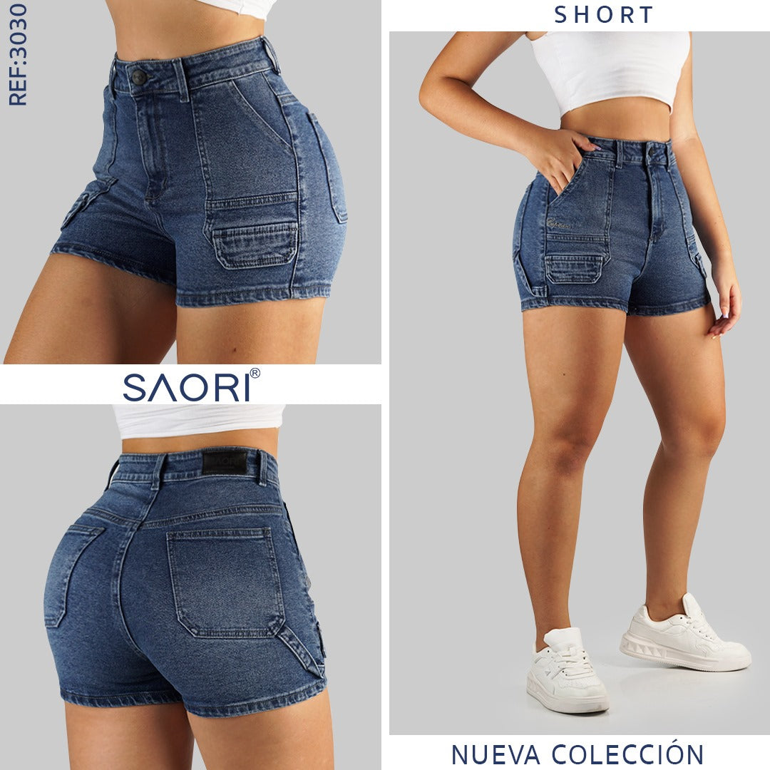 Short jeans tiro alto sale