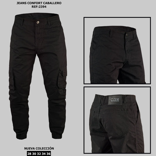 JEAN CONFORT CARGO REF 2394 NEGRO