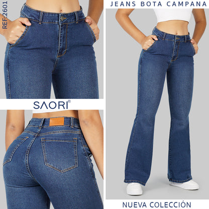 JEAN BOTA ANCHA TIRO ALTO REF 2601 MEDIO