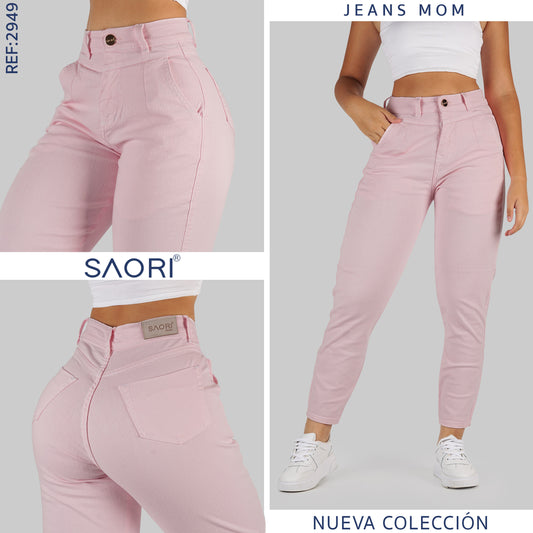 JEAN MOM FIT TIRO ALTO REF 2949 R