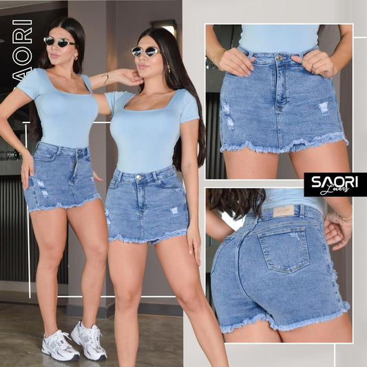 FALDA SHORT TIRO ALTO RF 3049