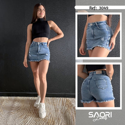FALDA SHORT TIRO ALTO RF 3049