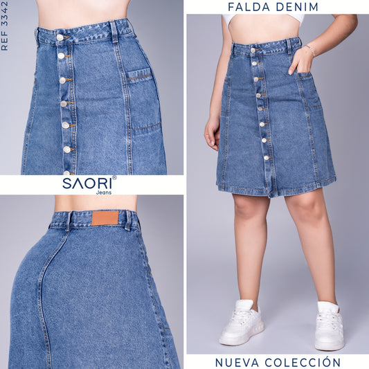 FALDA TIRO ALTO REF 3342