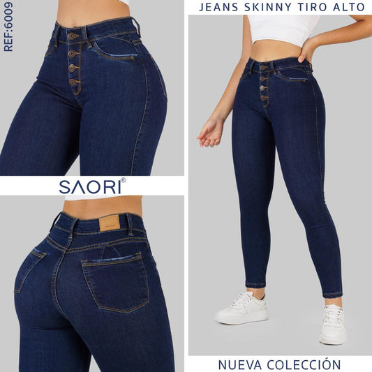 JEAN SKINNY TIRO ALTO REF 6009