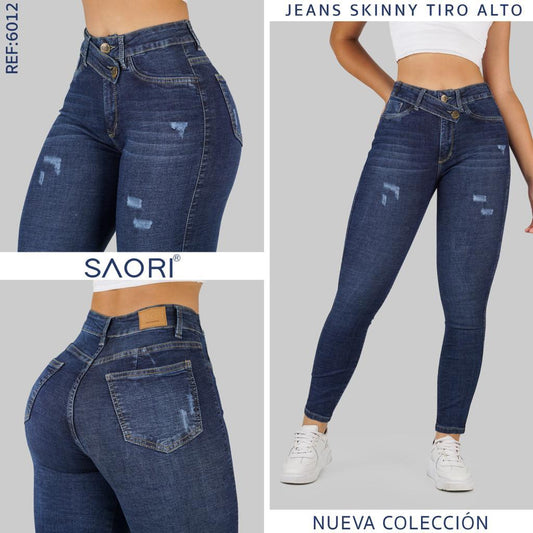 JEAN SKINNY TIRO ALTO REF 6012