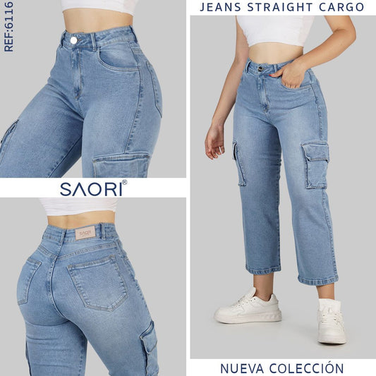 JEAN CAPRI CARGO 6116 CLARO