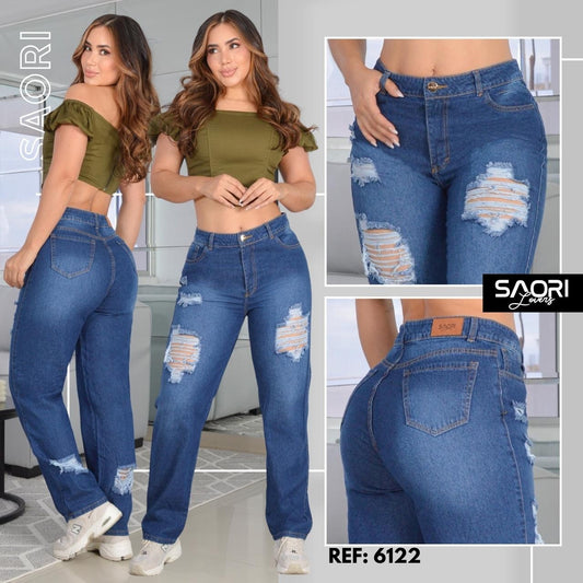 JEAN BOTA RECTA TIRO ALTO 6122 RIGIDO