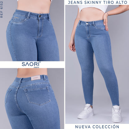 JEAN SKINNY TIRO ALTO REF 6152