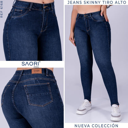 JEAN SKINNY TIRO ALTO REF 6168