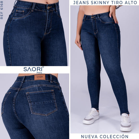 JEAN SKINNY TIRO ALTO REF 6168