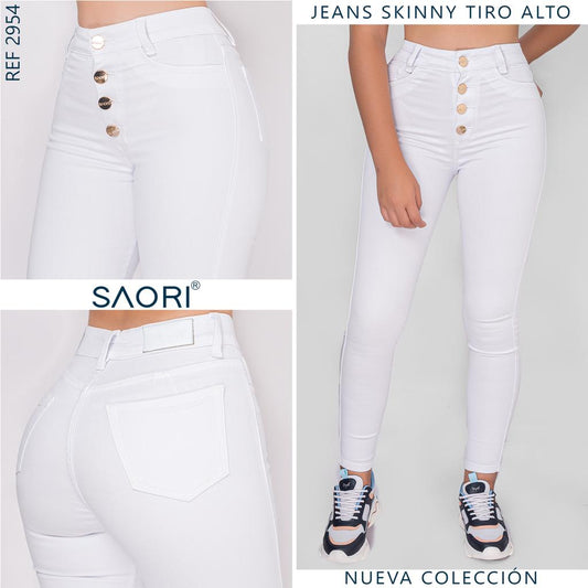 JEAN SKINNY TIRO ALTO REF 2954