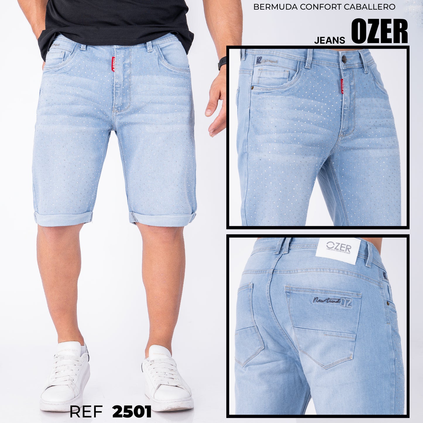BERMUDA RIGIDA REF 2501 PIEDRAS