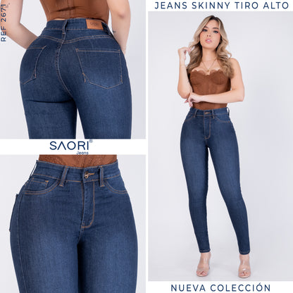 JEAN SKINNY TIRO ALTO REF 2671