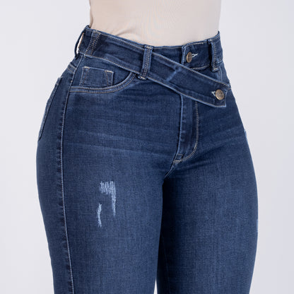 JEAN SKINNY TIRO ALTO REF 6012