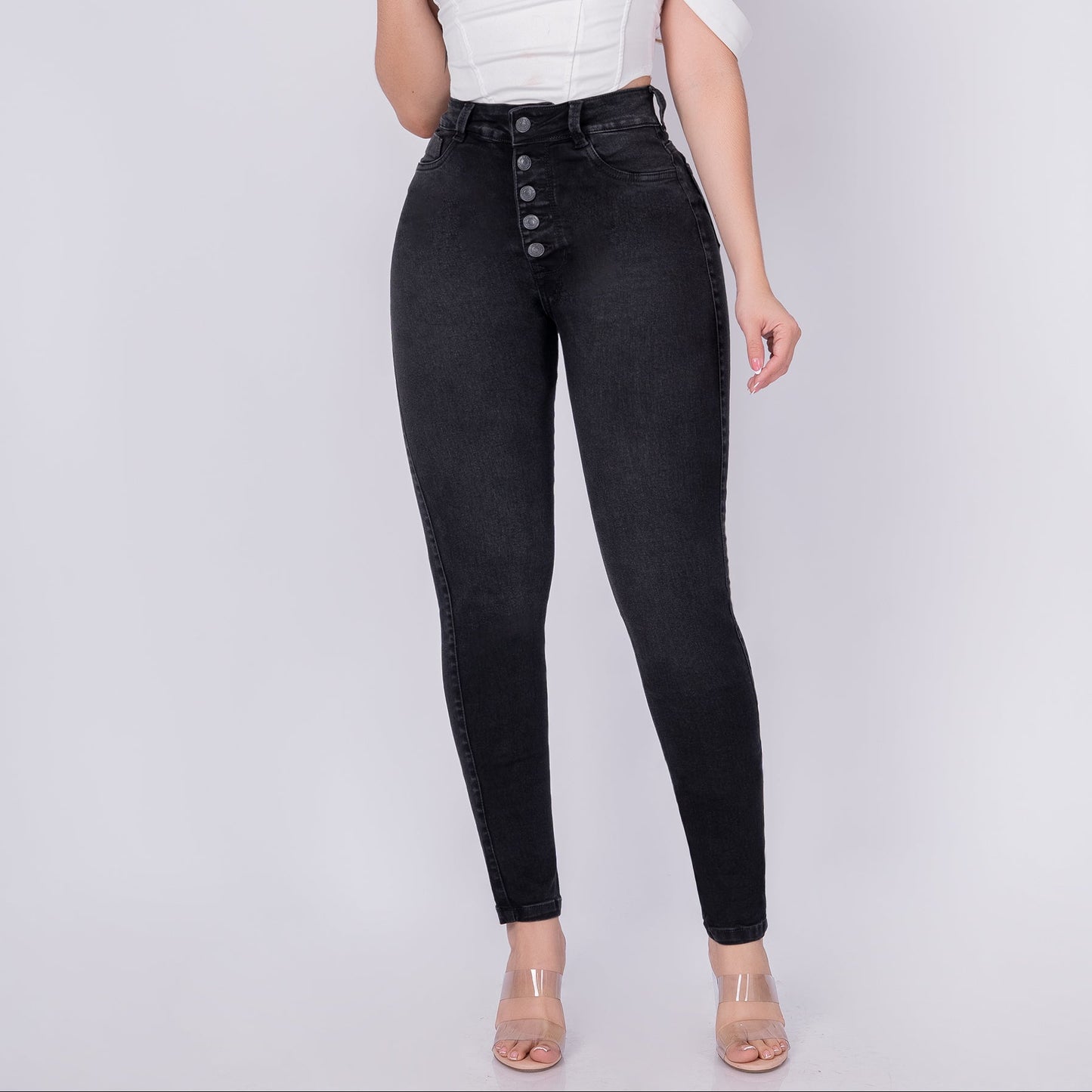 JEAN SKINNY TIRO ALTO REF 6036