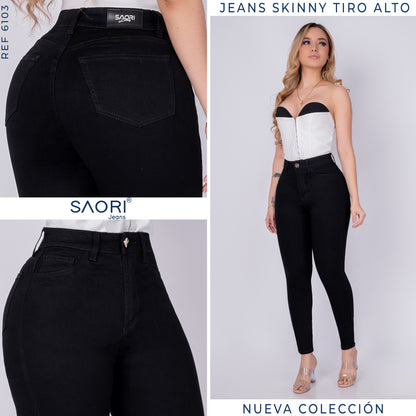 JEAN SKINNY TIRO ALTO REF 6103