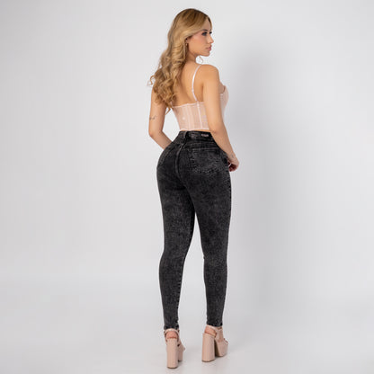 JEAN SKINNY TIRO ALTO REF 6192