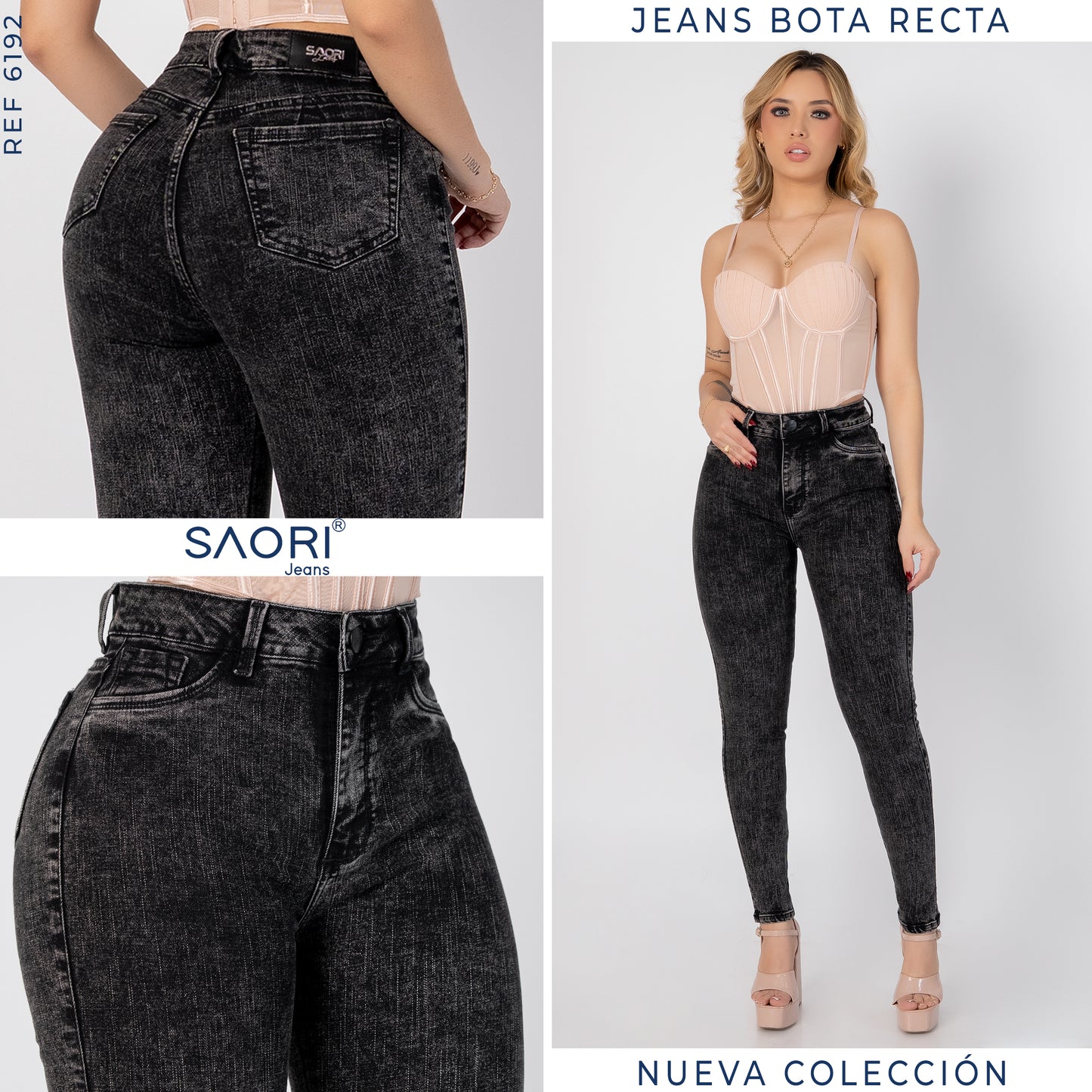 JEAN SKINNY TIRO ALTO REF 6192