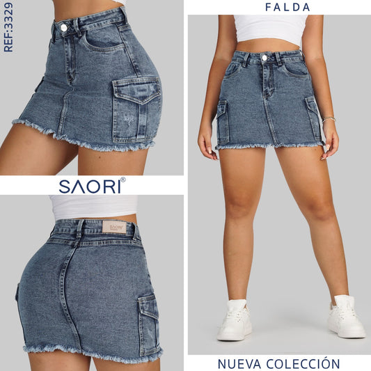 FALDA CARGO TIRO ALTO REF 3329