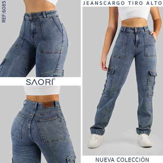 JEAN CARGO TIRO ALTO REF 6085