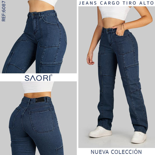 JEAN CARGO TIRO ALTO REF 6087