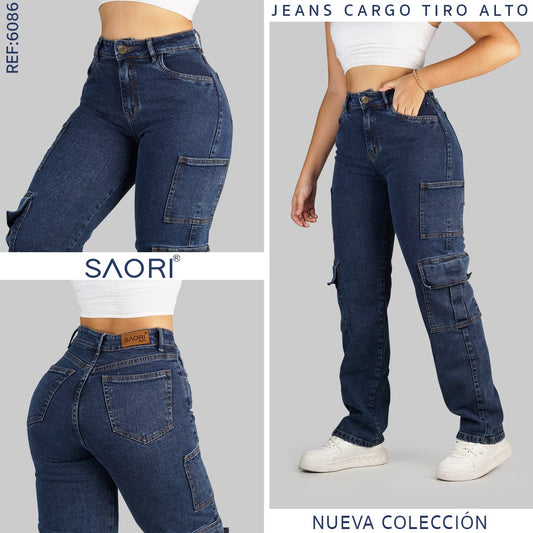 JEAN CARGO  TIRO ALTO REF 6086
