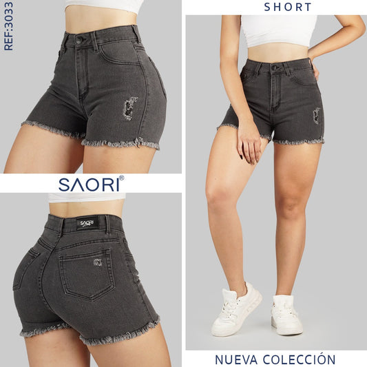 SHORT  TIRO ALTO REF 3033 GRIS
