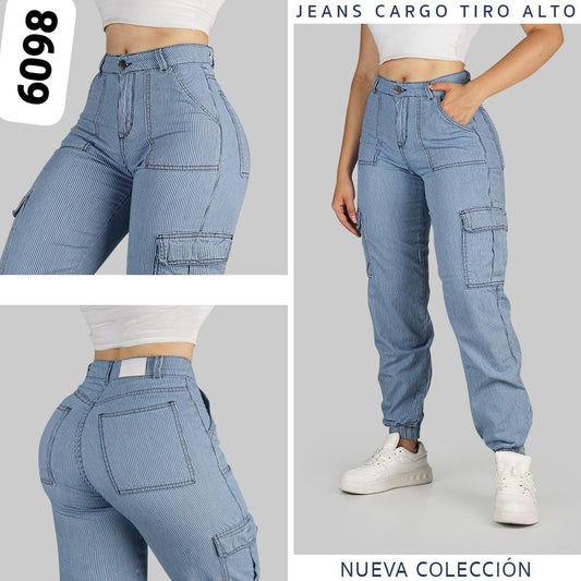 JEAN CARGO TIRO ALTO REF 6098