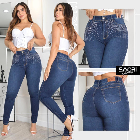 JEAN SKINNY TIRO ALTO REF 6168-1